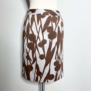 BODEN Floral Dandelion Print Mod Pencil Skirt